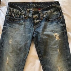 Distressed Guess jeans
